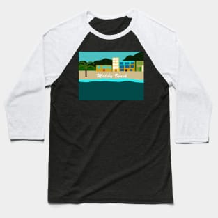 Beautiful Vacation Houses on Malibu Beach Baseball T-Shirt